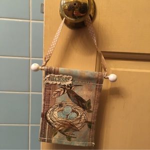 Bird nest themed hanging decoration